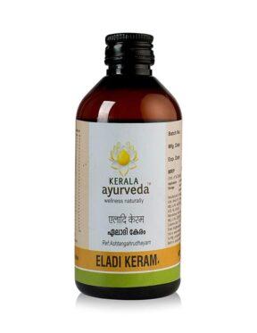 Kerala Ayurveda Eladi Keram 200 Ml for skin diseases, allergic rashes, dandruff