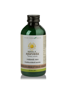 Kerala Ayurveda Gandharvahasthadi Kwath 200 Ml for constipation, gas, stomach disorders
