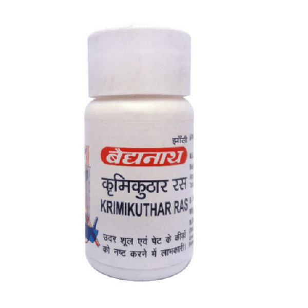 Baidyanath Krimikuthar Ras (80tab) for digestive problems