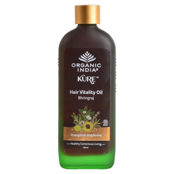 Organic India Kure Hair Vitality Bhringraj Oil 120 ml for hair growth