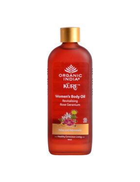 Organic India Kure Women’s Body Oil Revitalising Rose Geranium 120 ml