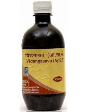 Patanjali Ayurved Vidangasava 450ml Pure Divya