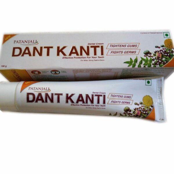 Patanjali Ayurveda Dant Kanti Natural Toothpaste 200 gm, Peoria, gingivitis, bad odor in gums