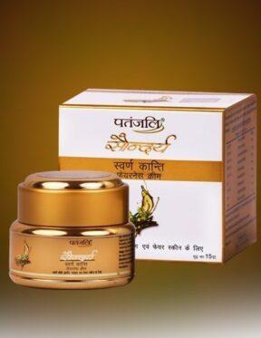 Patanjali Ayurveda Saundarya Swarn Kanti Fairness Cream 15 gm, blemishes, dark spots, wrinkles, fine lines