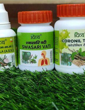 Patanjali Coronil Swasari Kit -(Coronil + Swasari + Anu Tail) Immunity Booster Kit)