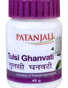 Patanjali Ayurveda Tulsi Ghanvati 40gm tablet, body pain due to fever, nasal congestion, sneezing, blockage of nose