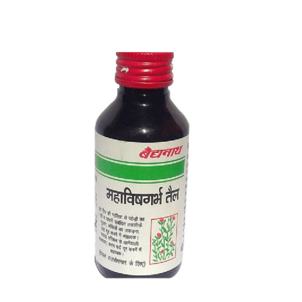 Baidyanath Maha Vishgarbha Tail – 100 ml for pain, stiffness, inflammation of joints, Arthritis, Backache