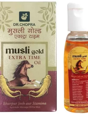 Dr Chopra Musli Gold Extra Time Oil (15ml, Pack of 2)