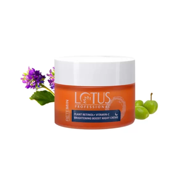Lotus Professional Retemin Plant Retinol & Vitamin C Brightening Boost Night Cream(50gm)