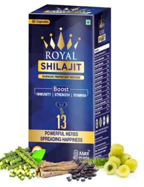 Max Ayurveda Royal Shilajit - 60 Capsules