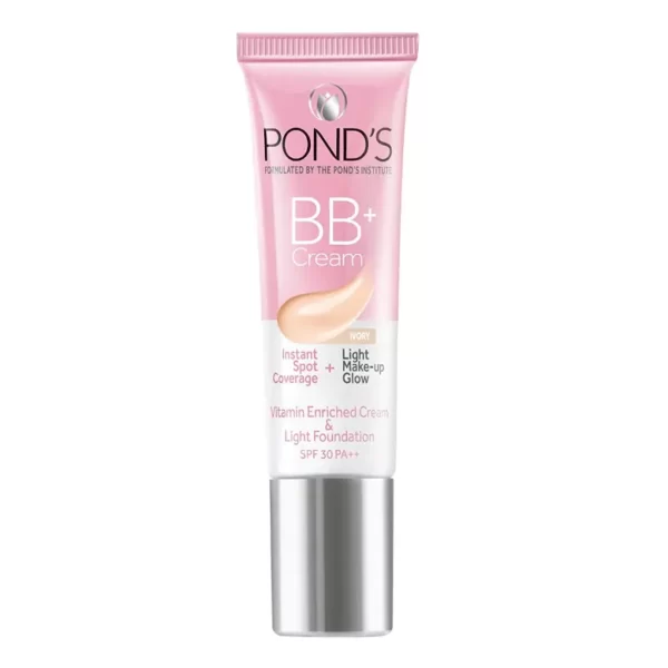 Ponds BB+ Cream Instant Spot Coverage + Light Make-up Glow Ivory -SPF 30++(30 g)(30 g)