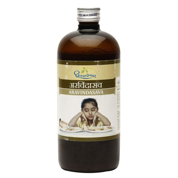 Dhootapapeshwar Aravindasava 450ml for fever, loss of appetite, weakness