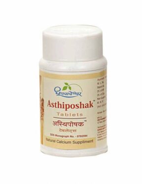 Dhootapapeshwar Asthiposhak Tablet 60 tablet for hair loss, cracked nails, Calcium deficiency