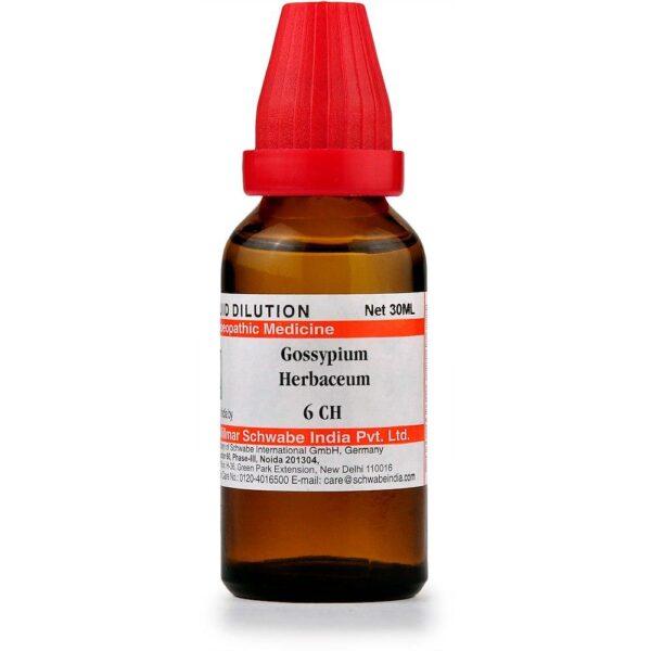 Dr Willmar Schwabe India Gossypium Herbaceum Dilution