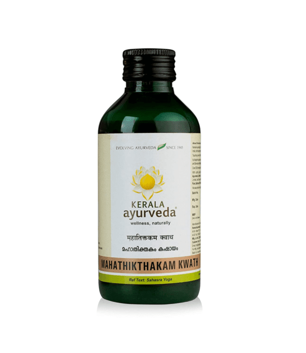 Kerala Ayurveda Mahathikthakam Kwath 200 Ml for Burning Sensation, Itching, Goitre, Gas Trouble