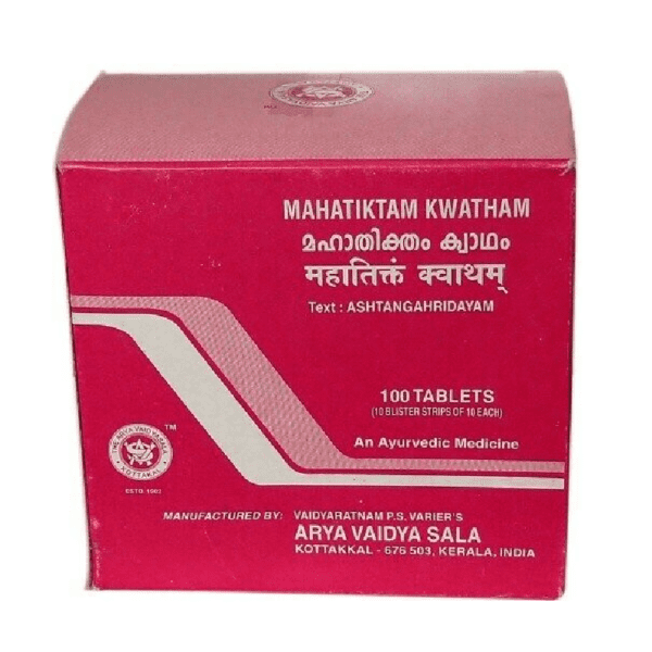 Kottakkal Ayurveda Mahatiktam kwatham 100 Tablet