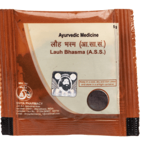 Patanjali Divya LAUH BHASM 5gm x 2, anemia, boost digestion, jaundice, liver disorders