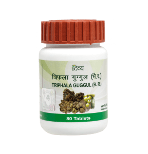 Patanjali Divya Triphala Guggul 80 tablets, Edema, swelling, inflammatory conditions, hemorrhoids