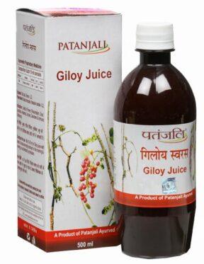 Patanjali Giloy Juice 500ml, boosting immunity, chronic fever, reduces stress, improving digestion, liver diseases