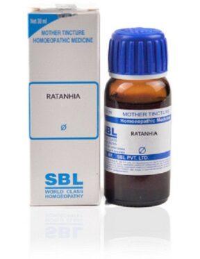 SBL Ratanhia Mother Tincture 1X (Q) (30ml)