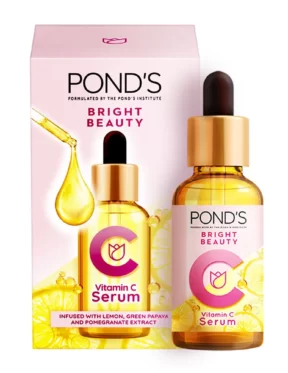 Ponds Bright Beauty Vitamin C Face Serum Infused With Lemon Green Papaya & Pomegranate Extract(30ml)