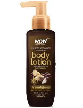 Wow Skin Science Shea Butter And Cocoa Butter Moisturizing Body Lotion(100ml)