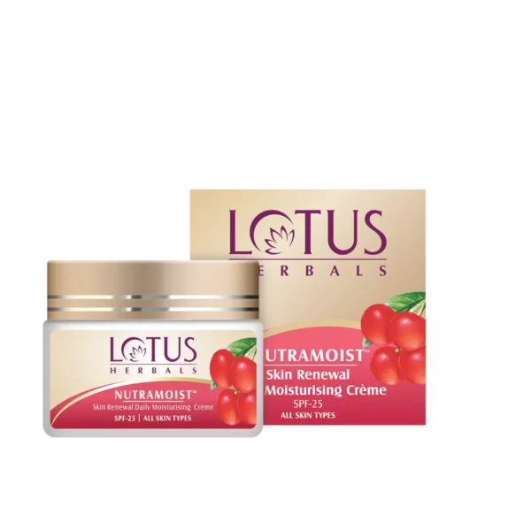 Lotus Herbal Nutramoist Skin Renewal Daily Moisturising Creme SPF-25(50gm)