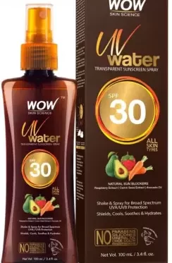WOW Skin Science UV Water Transparent Sunscreen Spray SPF 30(100ml)
