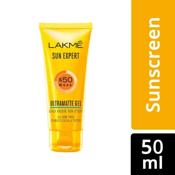 Lakme Sun Expert Spf 50 Pa+++ Ultra Matte Gel Sunscreen(50gm)