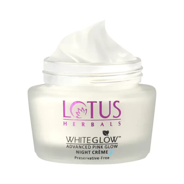 Lotus Herbals Whiteglow Advanced Pink Glow Night Creme(50gm)