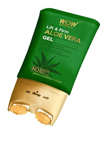 WOW Skin Science Lift & Firm Aloe Vera Gel with Double Roller Massager(120ml)