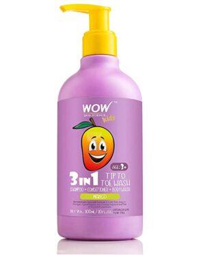 WOW Skin Science Kids Strawberry 3 in 1 Tip to Toe Wash - Shampoo + Conditioner + Body wash(300ml)