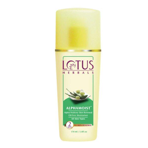 Lotus Herbal Alphamoist Alpha Hydroxy Skin Renewal Oilfree Moisturiser(80ml)