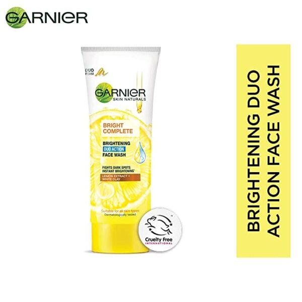 Garnier Bright Complete Brightening Duo Action Face Wash(100g)
