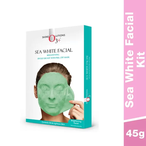 O3+ Sea White Facial With Brightening Peel Off Mask(40g + 5ml)
