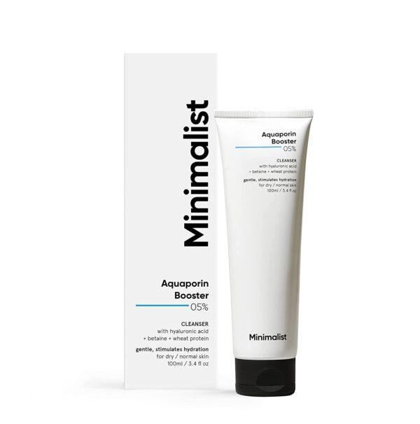 Minimalist 5% Aquaporin Booster Face Wash With Hyaluronic Acid For Dry Skin(100ml)