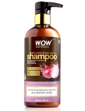 WOW Skin Science Red Onion Black Seed Oil Shampoo(500ml)