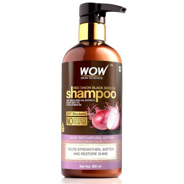 WOW Skin Science Red Onion Black Seed Oil Shampoo(500ml)