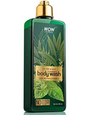 WOW Skin Science Tea Tree & Mint Foaming Body Wash(250ml)