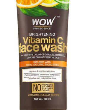 WOW Skin Science Brightening Vitamin C Face Wash For Dark Spots(100ml)