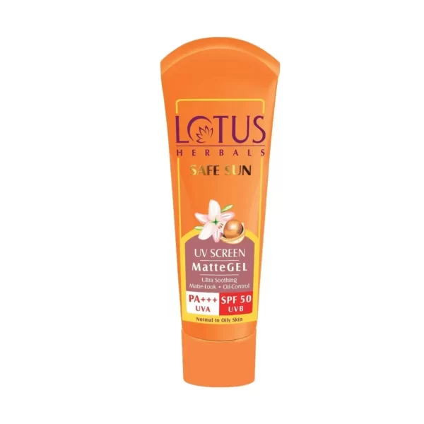Lotus Herbals Safe Sun UV Screen Matte Gel SPF 50| PA+++(30g)