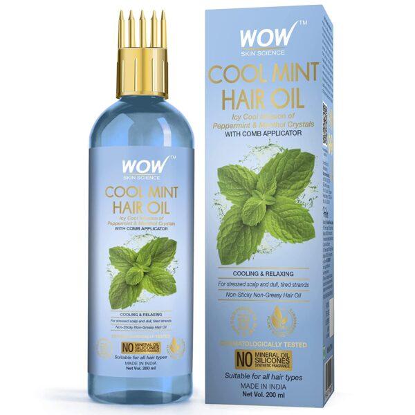 WOW Skin Science Cool Mint Hair Oil(200ml)(200ml)
