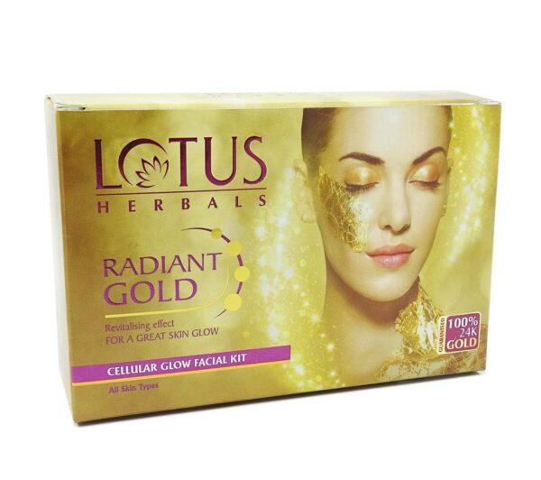 Lotus Herbals Radiant Gold Cellular Glow Facial Kit(170gm)