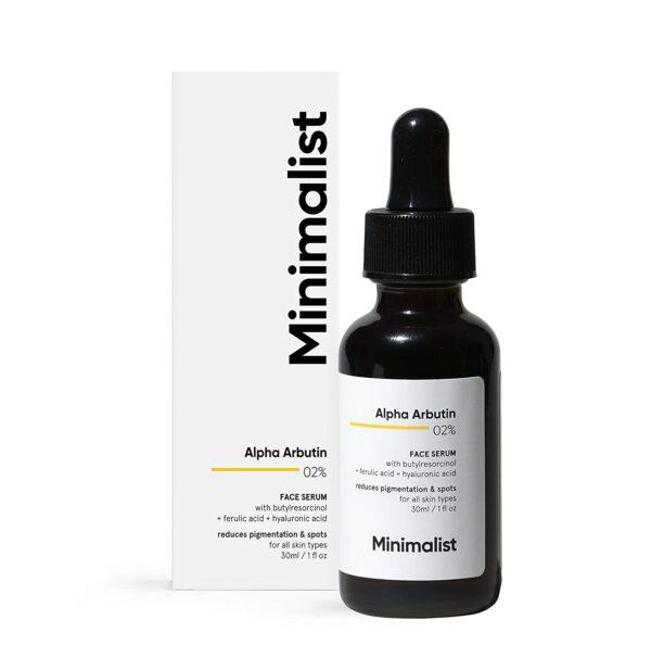 Minimalist 02% Alpha Arbutin Face Serum for Reduces Pigmentation & Spots(30ml)