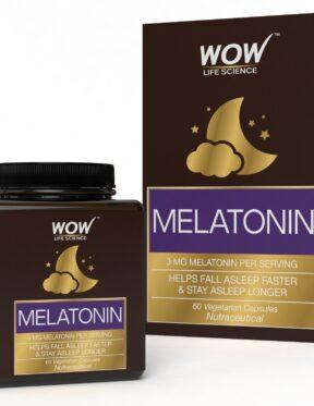 WOW Life Science 3mg Melatonin(60 Capsules)
