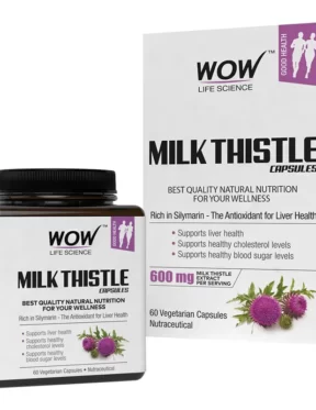 WOW Life Science Milk Thistle Capsules (60 Vegetarian Capsules)(60 pcs)