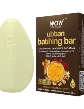 WOW Skin Science Ubtan Bathing Bar - Anti-tanning With 5.5 Ph(75gm)