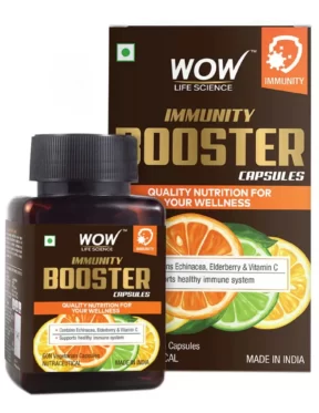 WOW Life Science Immunity Booster Capsules - 60 Vegetarian Capsules(60 Vegetarian Capsules)