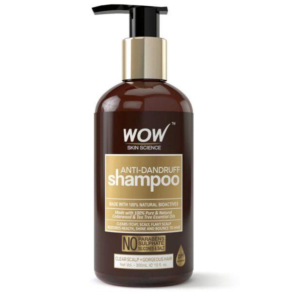 WOW Anti Dandruff No Parabens & Sulphate Shampoo – 300 ml
