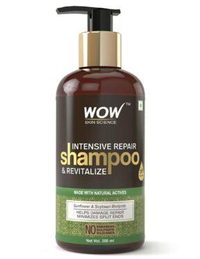 WOW Intensive Repair & Revitalize No Parabens, Sulphate & Silicone Shampoo – 300 ml